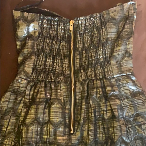 Minkpink black metallic strapless cocktail dress - Picture 4 of 4